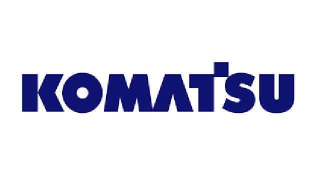 Логотип компании Komatsu.